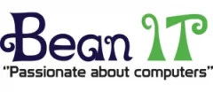 Beam IT logo. The text Bean It with the sub heading passionate about computers